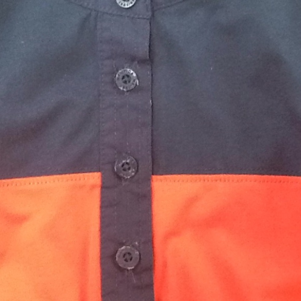 Nautica 3/4 Sleeve Red/ White/ Navy Blue Pullover - Picture 7 of 8